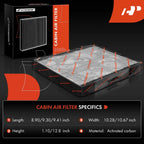 2X Activated Carbon Cabin Air Filter for Hyundai Elantra (2007–2010)