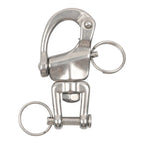 12 Pack Marine Quick Release Snap Shackle 316 SS with Swivel Eye for Sailing