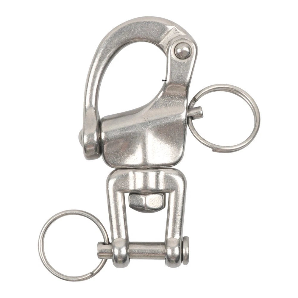 12 Pack Marine Quick Release Snap Shackle 316 SS with Swivel Eye for Sailing