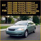 Set of 2 Bumper Brackets for Toyota Corolla (2003–2008)