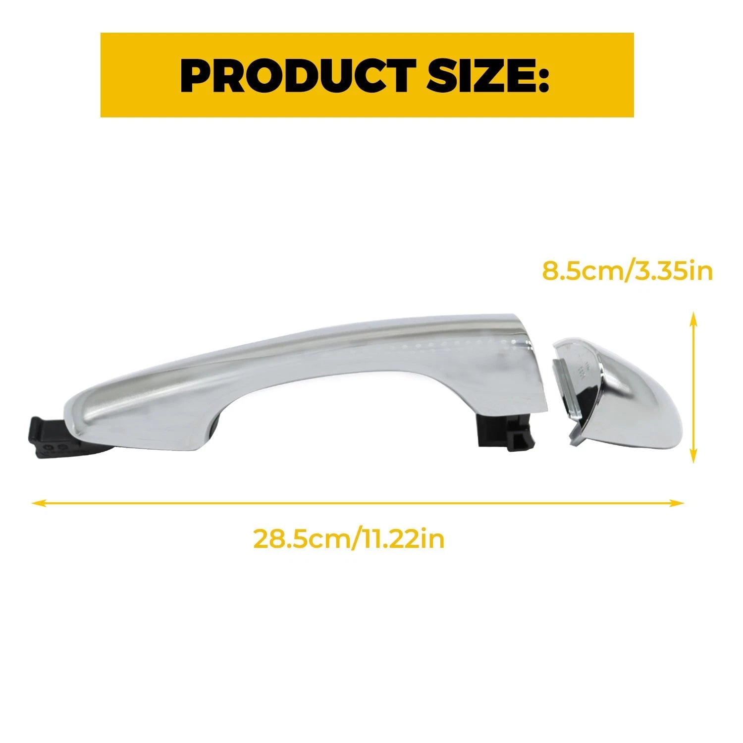 Chrome Outside Door Handle RH Rear for Kia Sorento (2016–2020)