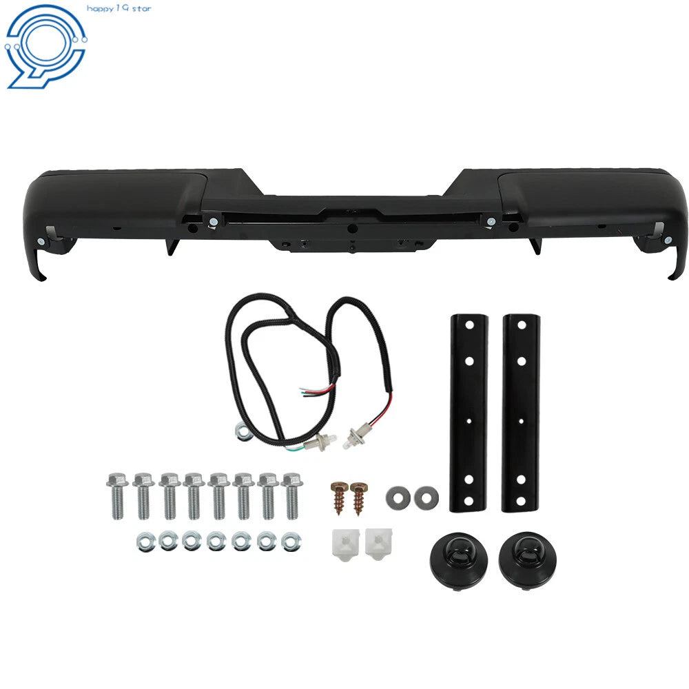 Rear Step Bumper for Ford F250 F350 F450 Super Duty (2008–2016) Black Steel