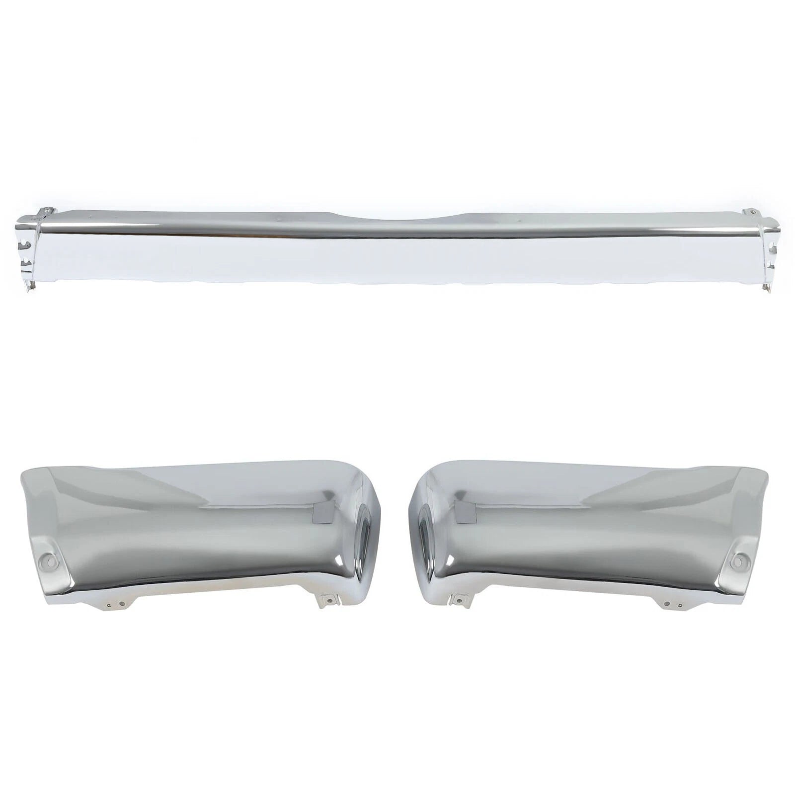 Step Bumper with Ends for Toyota 4Runner (1996–2002) Chrome Steel