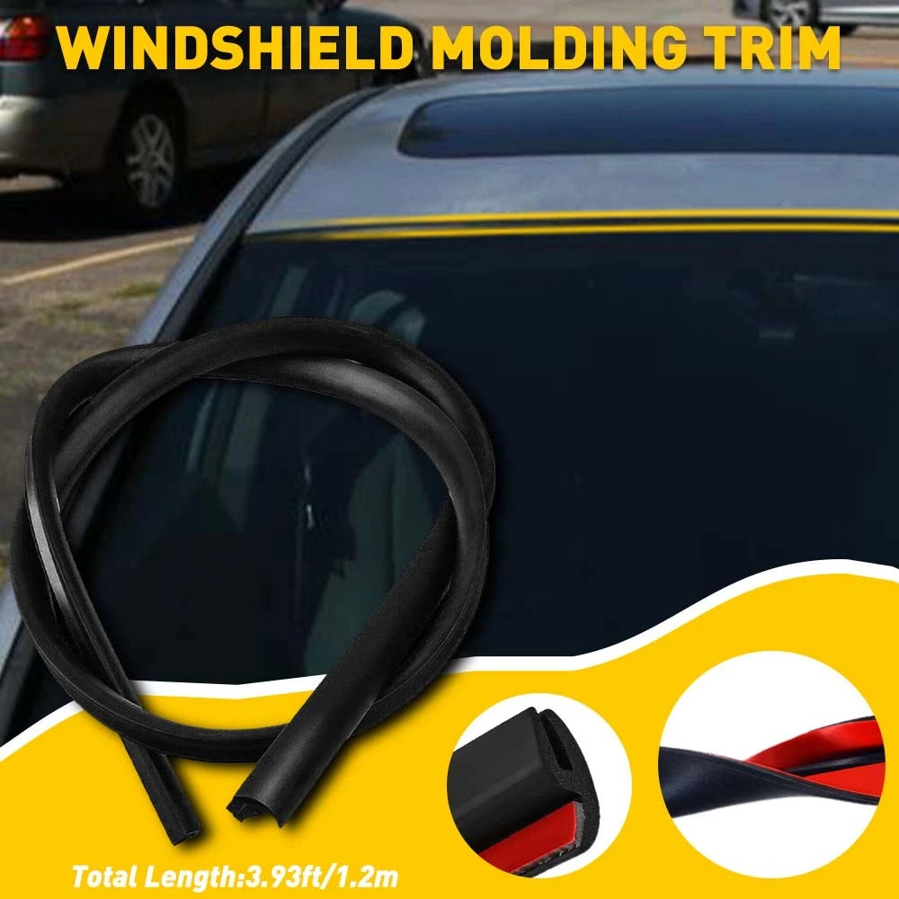 Windshield Weather Seal Rubber Molding Trim for Honda Models (4 Feet)