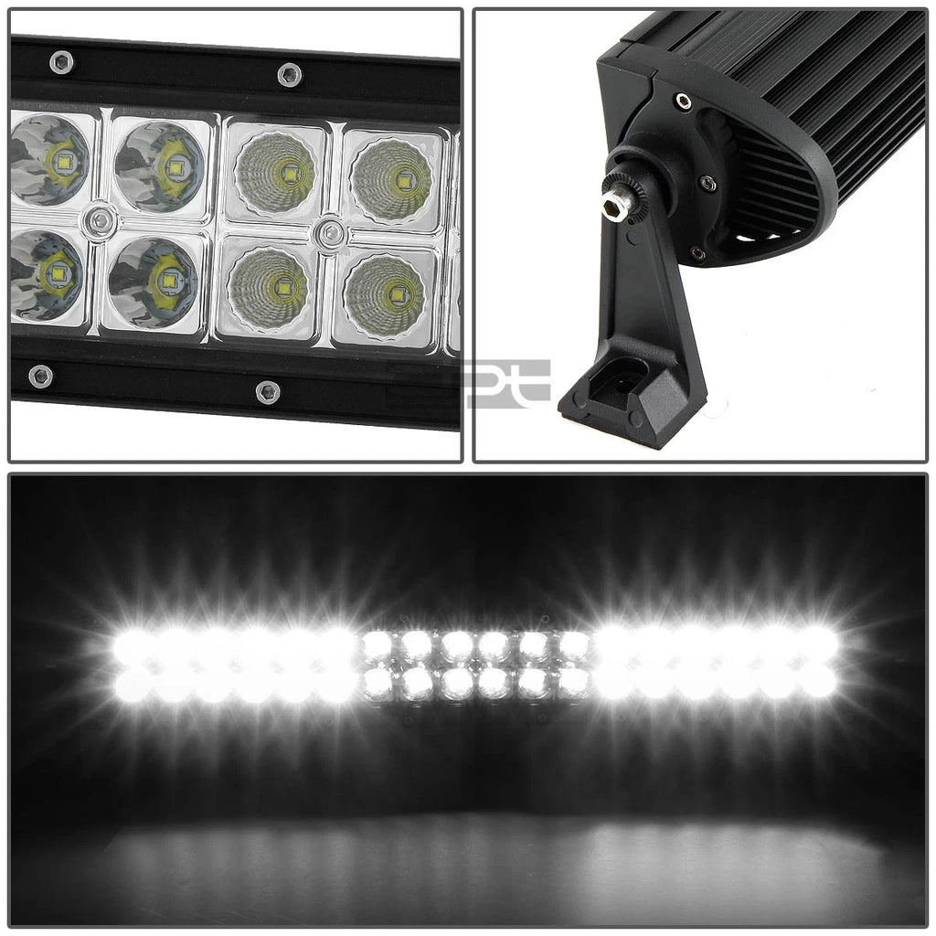 Dual Row 22" 108W Bridgelux LED Work Offroad Flood Spot Light Bar