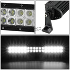 Dual Row 22" 108W Bridgelux LED Work Offroad Flood Spot Light Bar