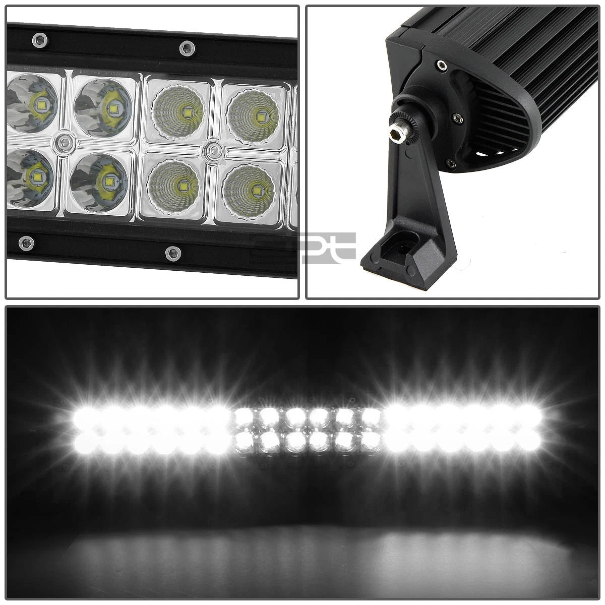 Dual Row 22" 108W Bridgelux LED Work Offroad Flood Spot Light Bar