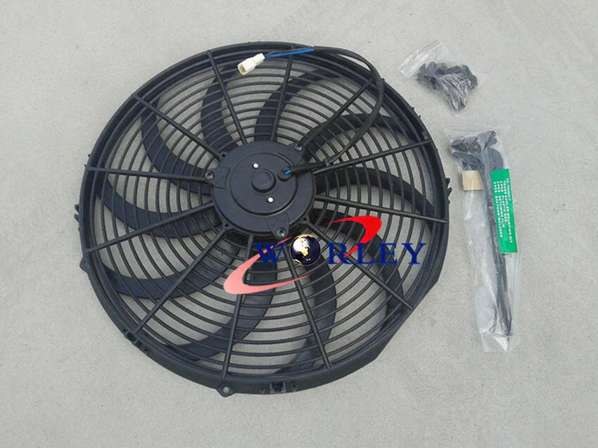 10" 12V Slim Electric Radiator Thermo Fan + Mounting Kits for Car