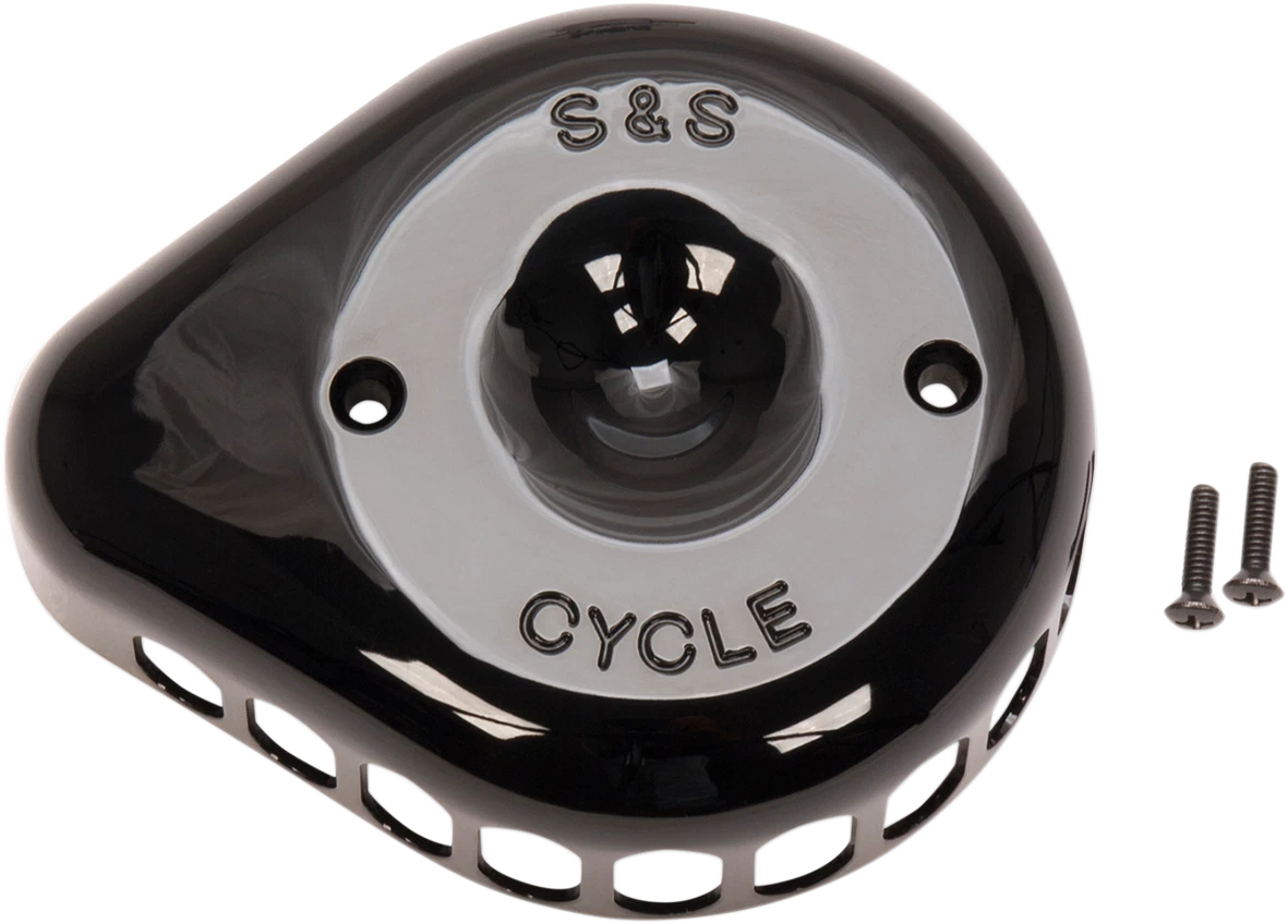 S&S Cycle Air Cleaner Cover Mini Teardrop Black 170-0366 for Harley Davidson