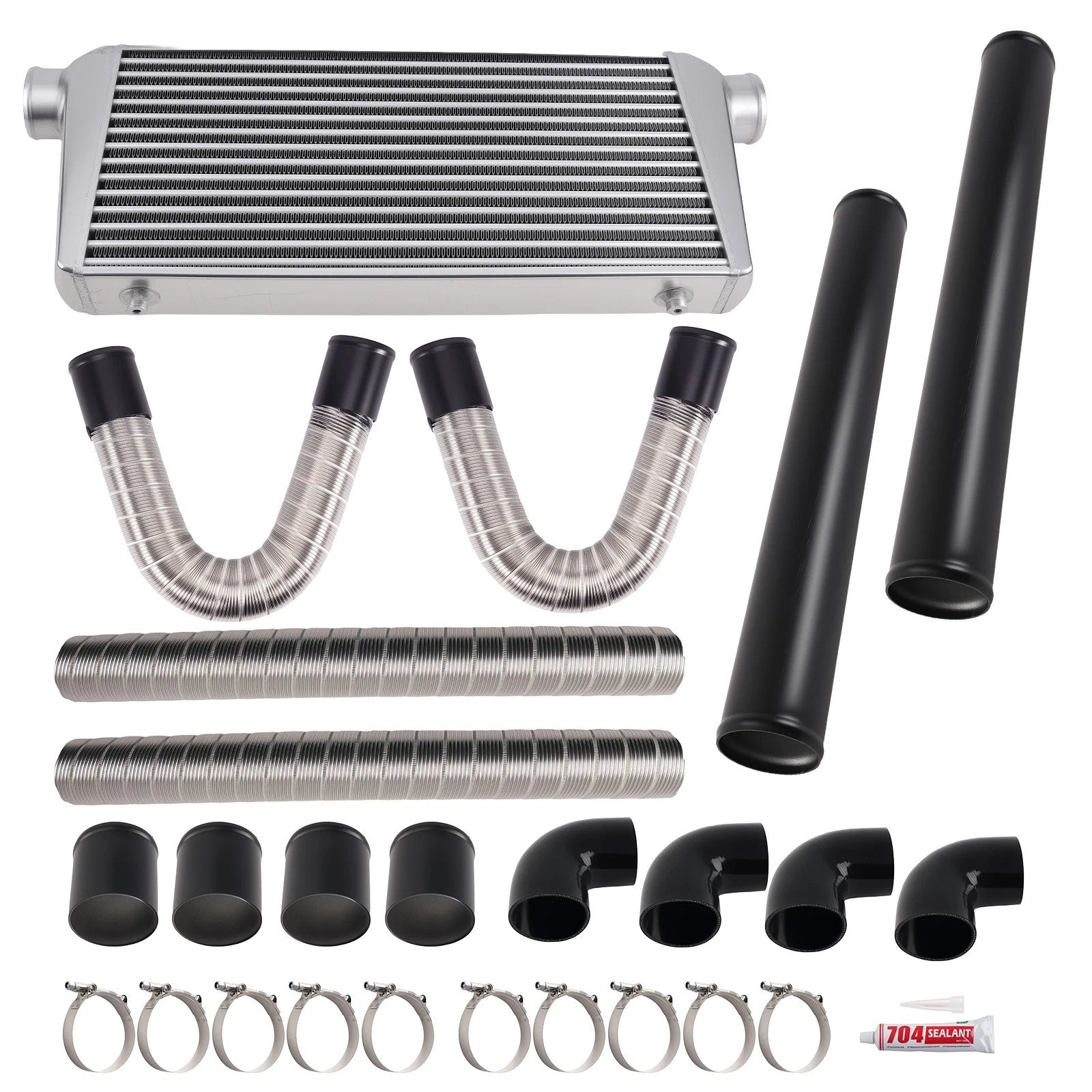 3" Intercooler + Turbo Intercooler Pipe Kit for Universal