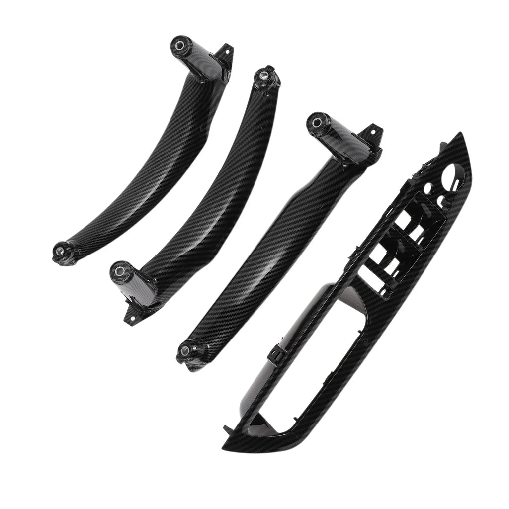 Door Panel Handle Trim Cover for BMW X5 E70 (2007 - 2013) Carbon Fiber Black