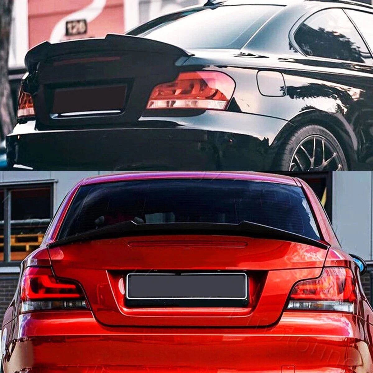 PSM Style Glossy Black Trunk Spoiler Wing for BMW E82 1 Series Coupe (2007–2013)