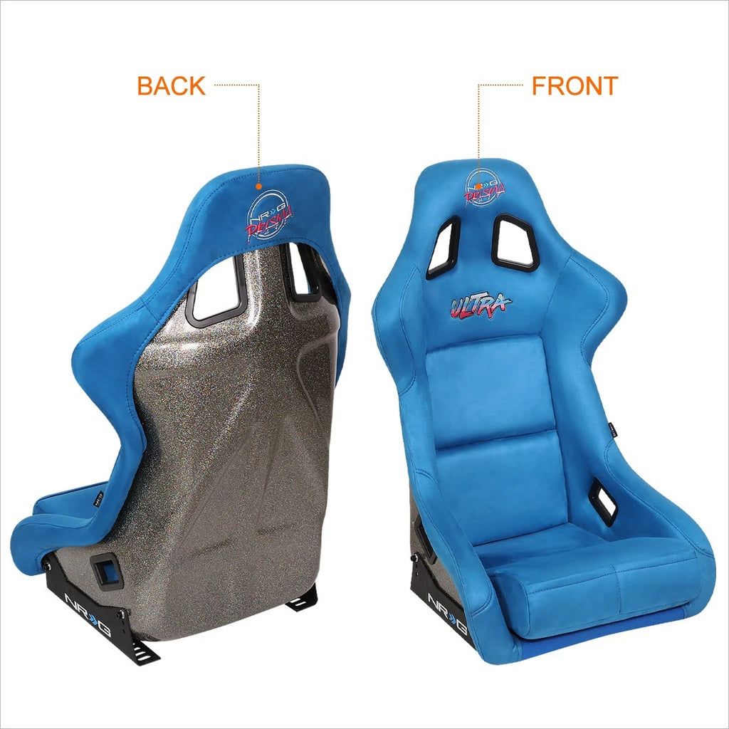 Prisma Fixed Back Racing Seat for NRG Innovations (FRP-302BL-ULTRA)