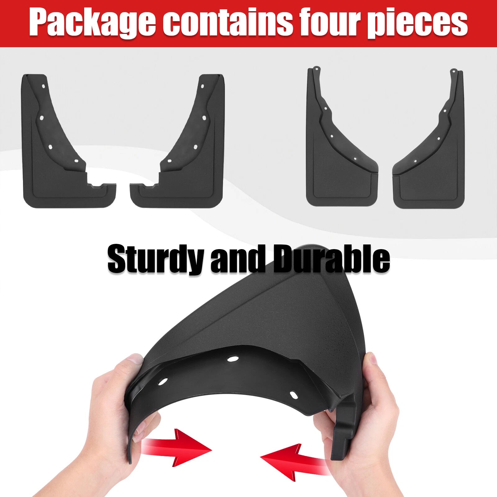 Set of 4 Mud Flaps Splash Guards for Ford Bronco Sport (2022)