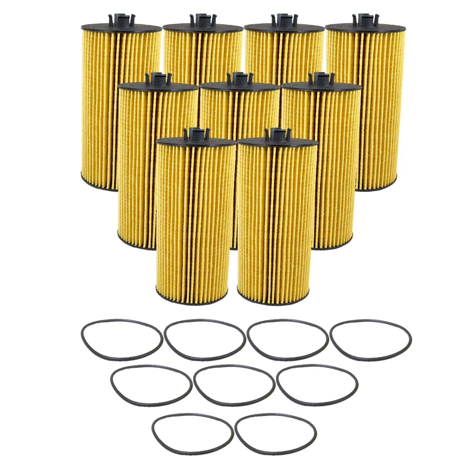 Set of 9 Engine Oil Filters for Ford E-350 F-250 F-350 SD 6.0 V8 (2003–2007)