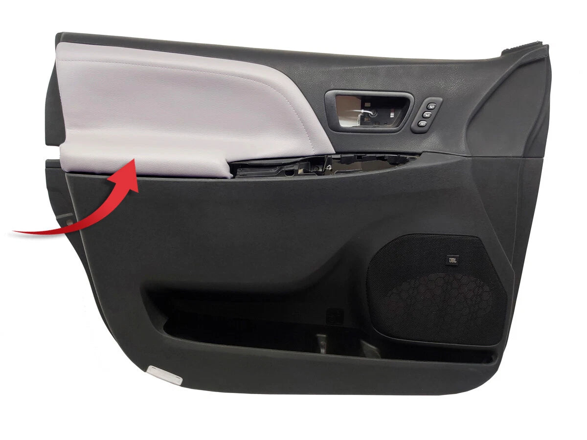 Front Right Door Panel Insert for Toyota Sienna (2011–2020) Leather Gray