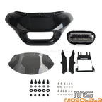 Headlight Fairing Windshield w/ LED Lamp for Harley Softail Fat Bob (2018-2023)