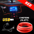 Red LED Interior Strip Light for Auto Car (12V)