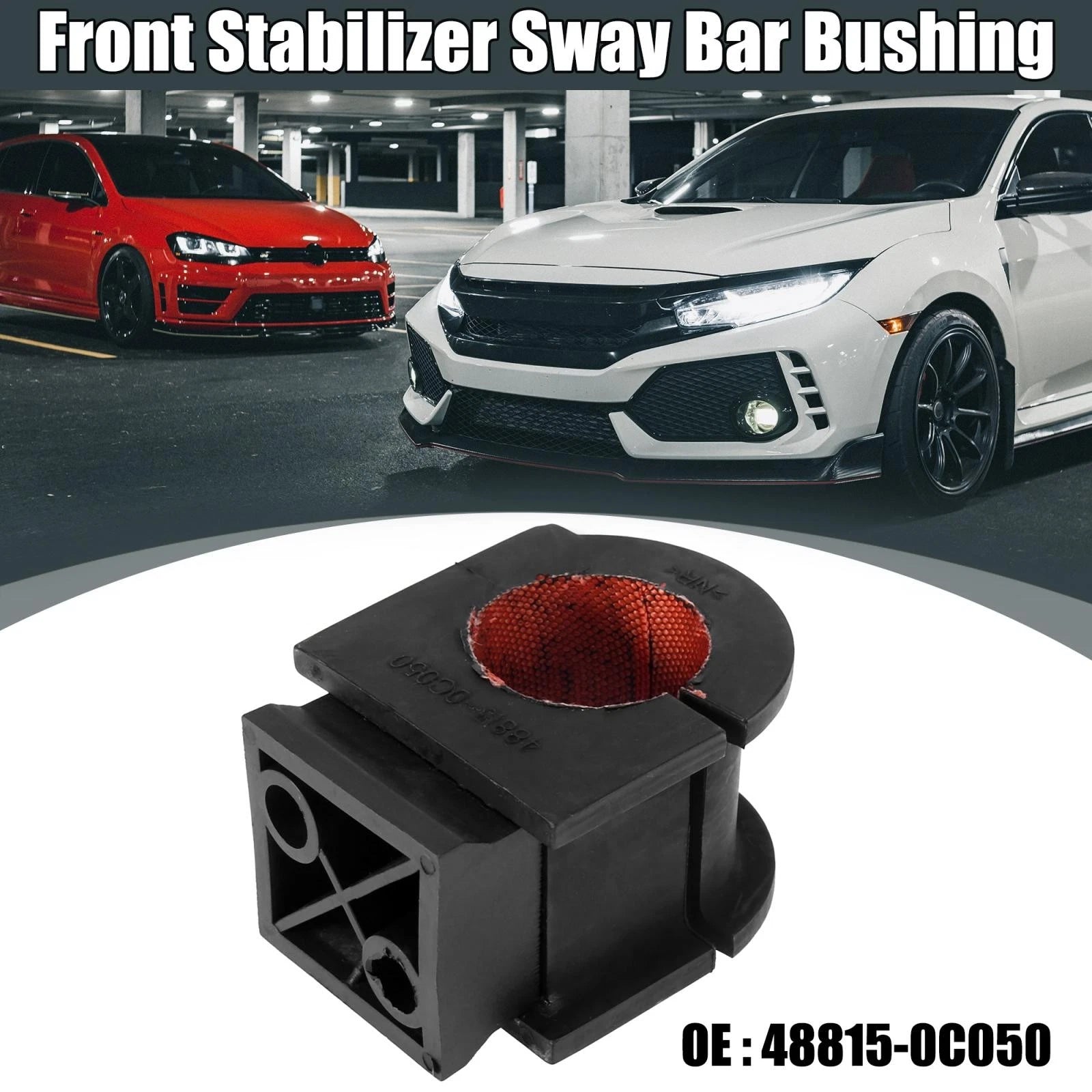Front Stabilizer Sway Bar Bushing for Toyota Tundra Sequoia (2007–2021) 48815-0C050