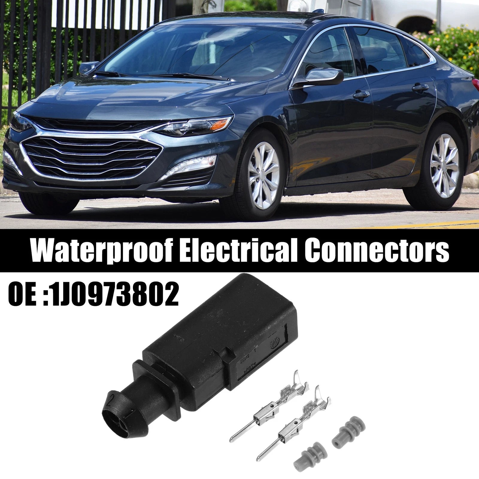 Set of Male Terminals Plug Water Temperature Sensor Connector for Audi A3 (2015–2020)