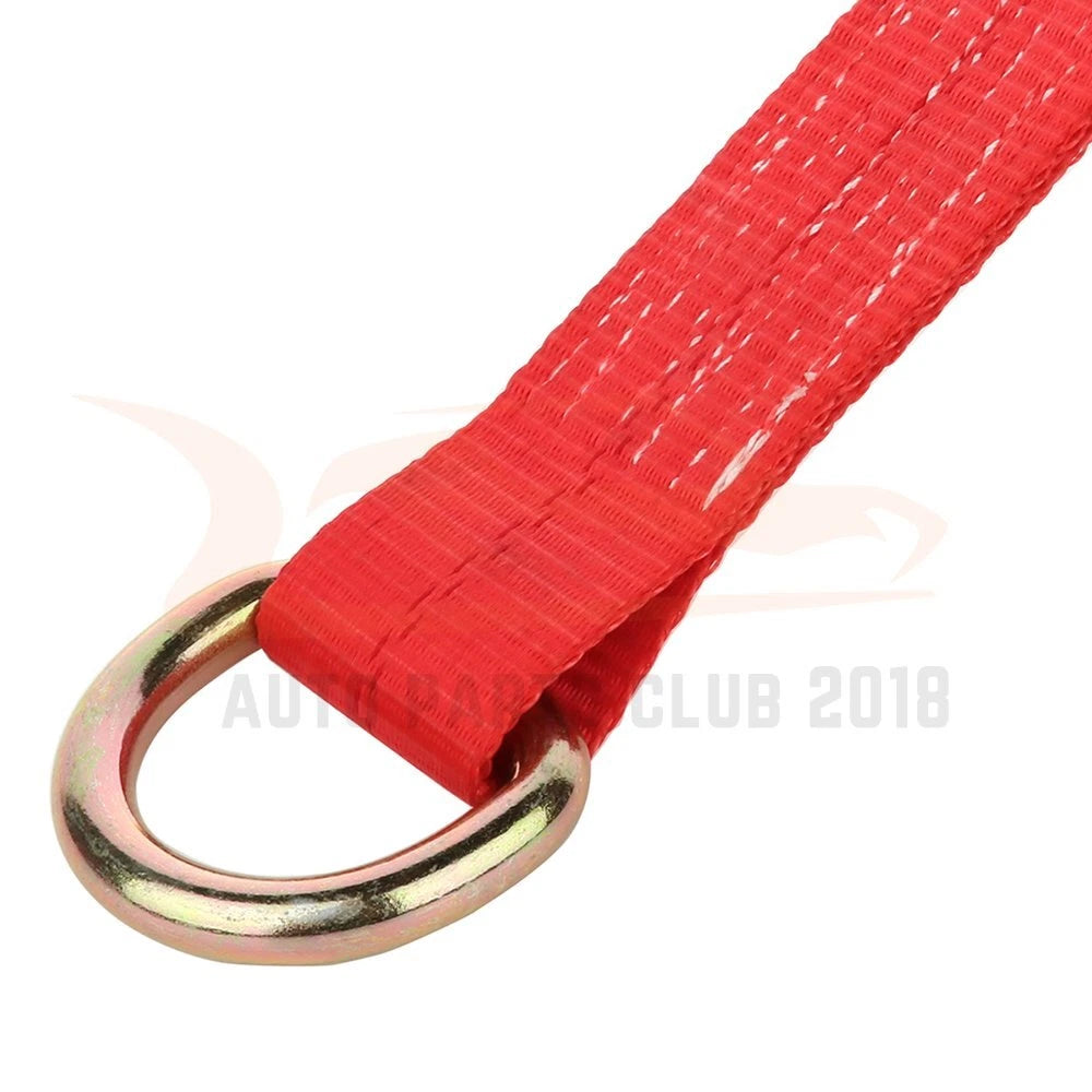 Set of 4 Lasso Straps for Car Hauler Tow Truck Tire Wheel