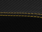 Console Lid Armrest Cover for Honda Prelude (1997–2001) Carbon Fiber Yellow Stitch