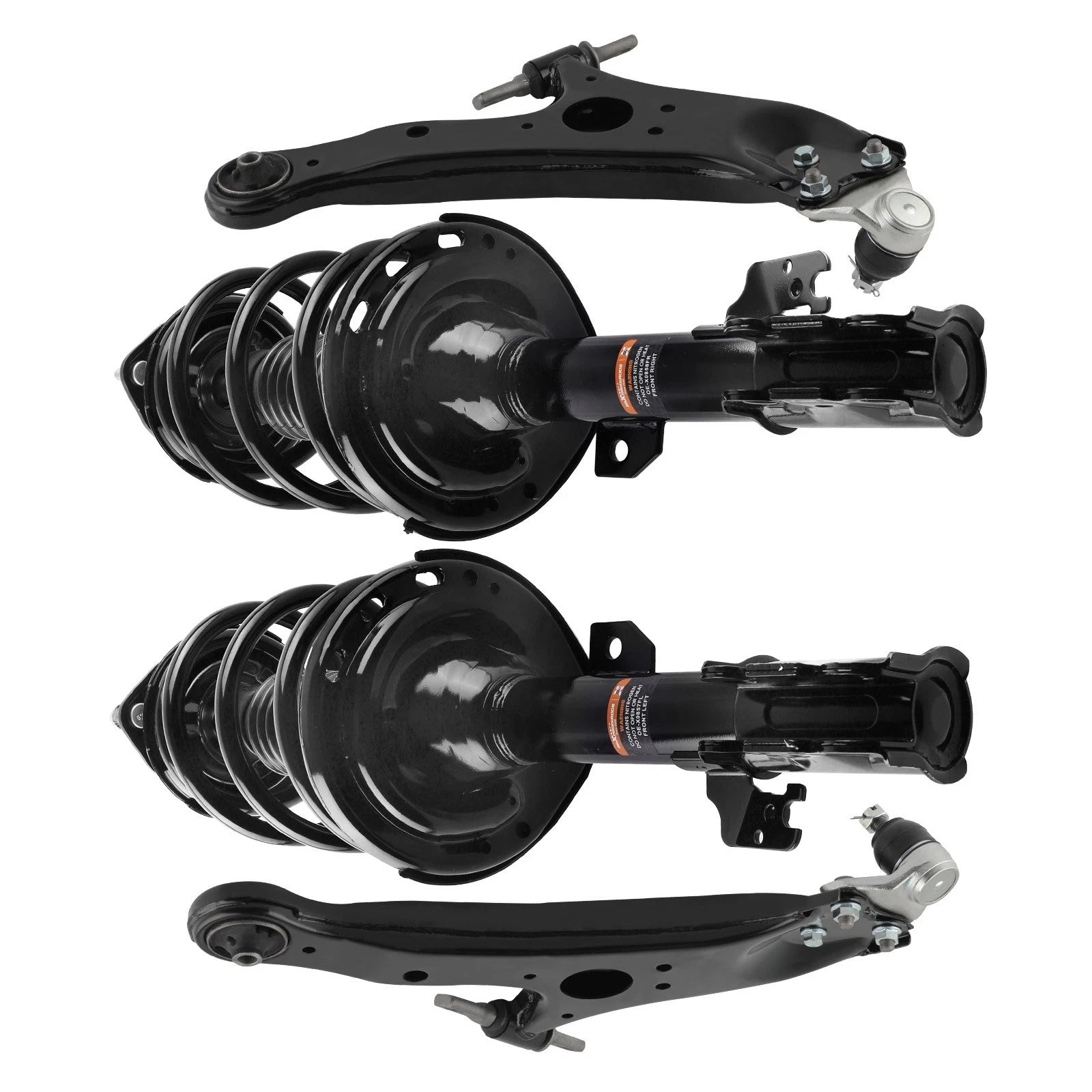Front Complete Strut w/ Coil Spring Lower Control Arm for Toyota Sienna (2011–2014)