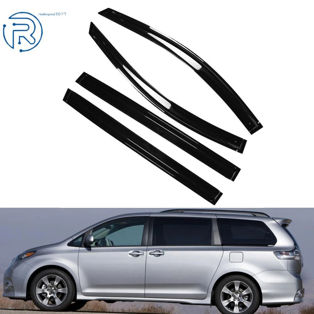 Set of 4 Window Visors for Toyota Sienna (2004–2009)