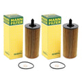 Set of 2 Mann Cartridge Engine Oil Filters for BMW F22 F23 F33 (2014–2020)