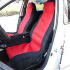 Set of 2 Car Seat Covers for Ford Ranger 60/40 Highback (1998–2003) Black/Red