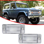 2X Clear Side Marker Lamps for Ford Bronco (1970–1977) & F-Series (1969–1972)