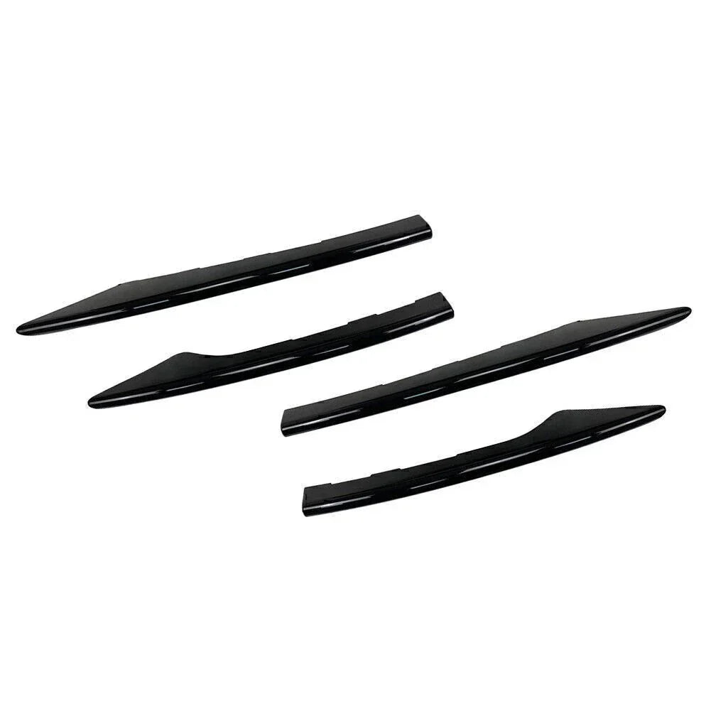 4x Fog Light Cover Trim for Mercedes Benz E-Class W213 (2021+) Black
