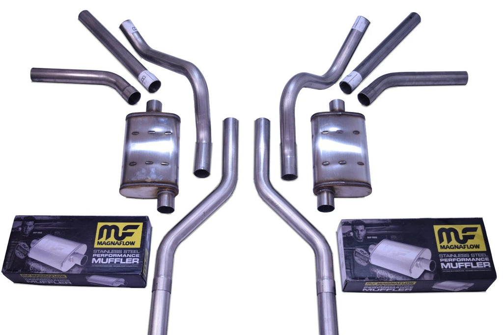 Dual Exhaust Kit for Chevy GMC C10 (1963–1972) - 2.5" Side Exit Mandrel Bend