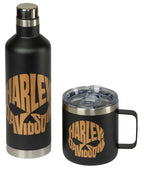 Set of 2 Copper Skull Travel Mugs for Harley Davidson (All Models)