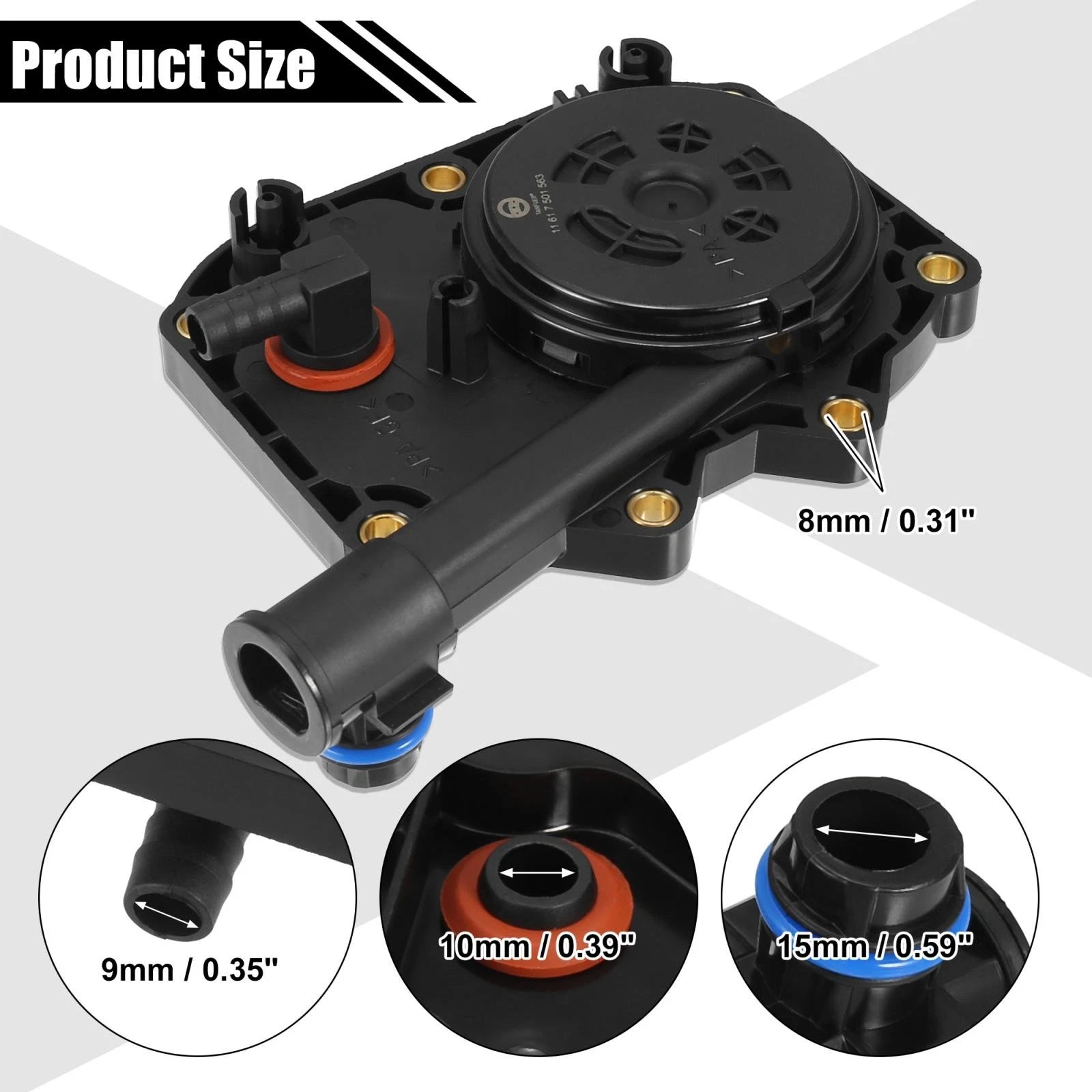 Crankcase Vent Valve 11617501563 for BMW 740i 530i 740iL 540i (1996–2003)