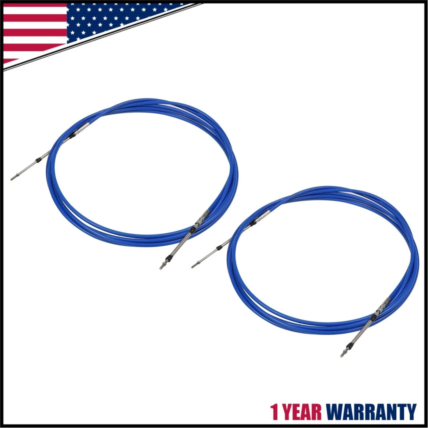 2X Throttle Shift Control Cable for Yamaha Marine Outboard (20FT, 33C)