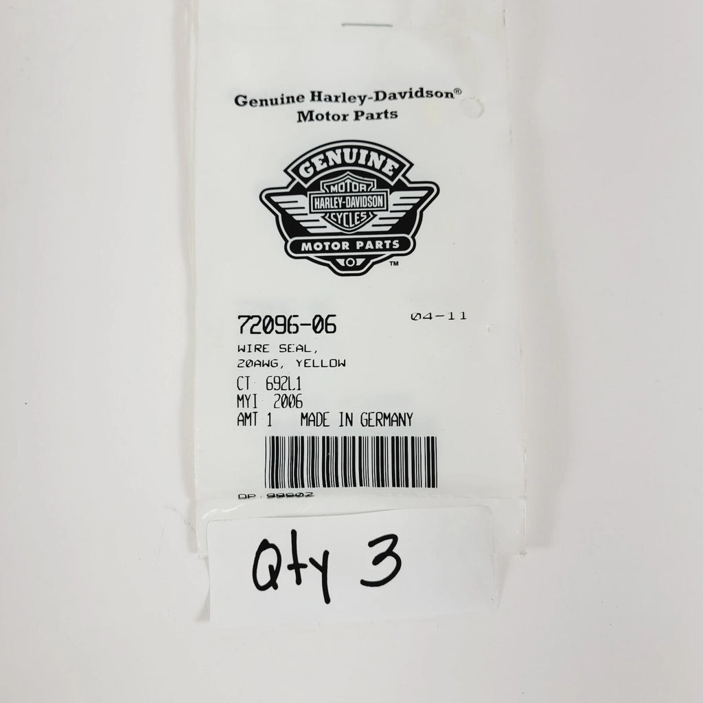 Pack of 3 Terminal Socket #22 AWG for Harley Softail Dyna Road King (2006–2023)