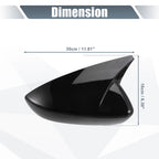 1 Pair Rearview Mirror Cover Overlay Gloss Black for Mazda 3 (2020–2022)