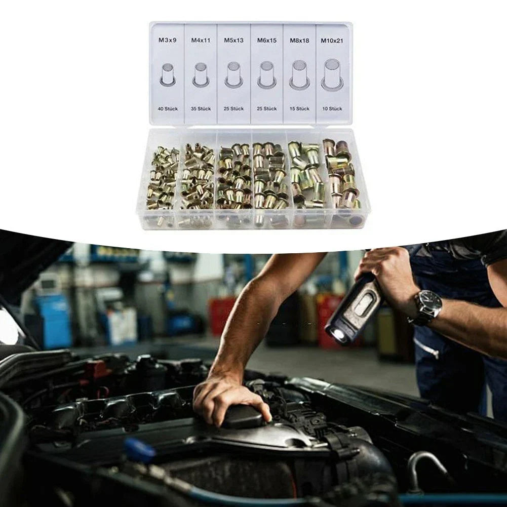 Rivet Nut Kit 150pcs Rivet Nut Kit for Universal Vehicles