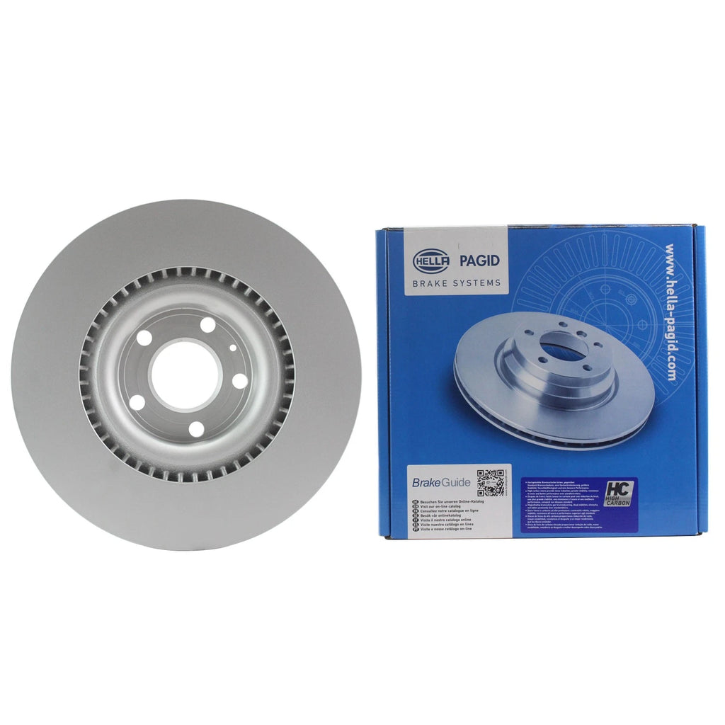 Hella 345mm Front Vented Disc Brake Rotor for Audi S4 (2004–2009)