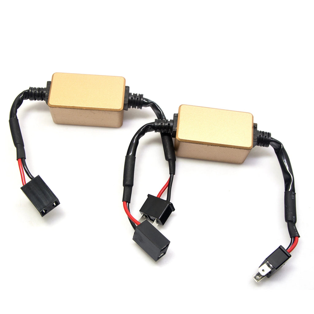 Hi/Lo LED Headlight Anti-Flicker Warning Canceller Decoders for H7 (1997-2003)