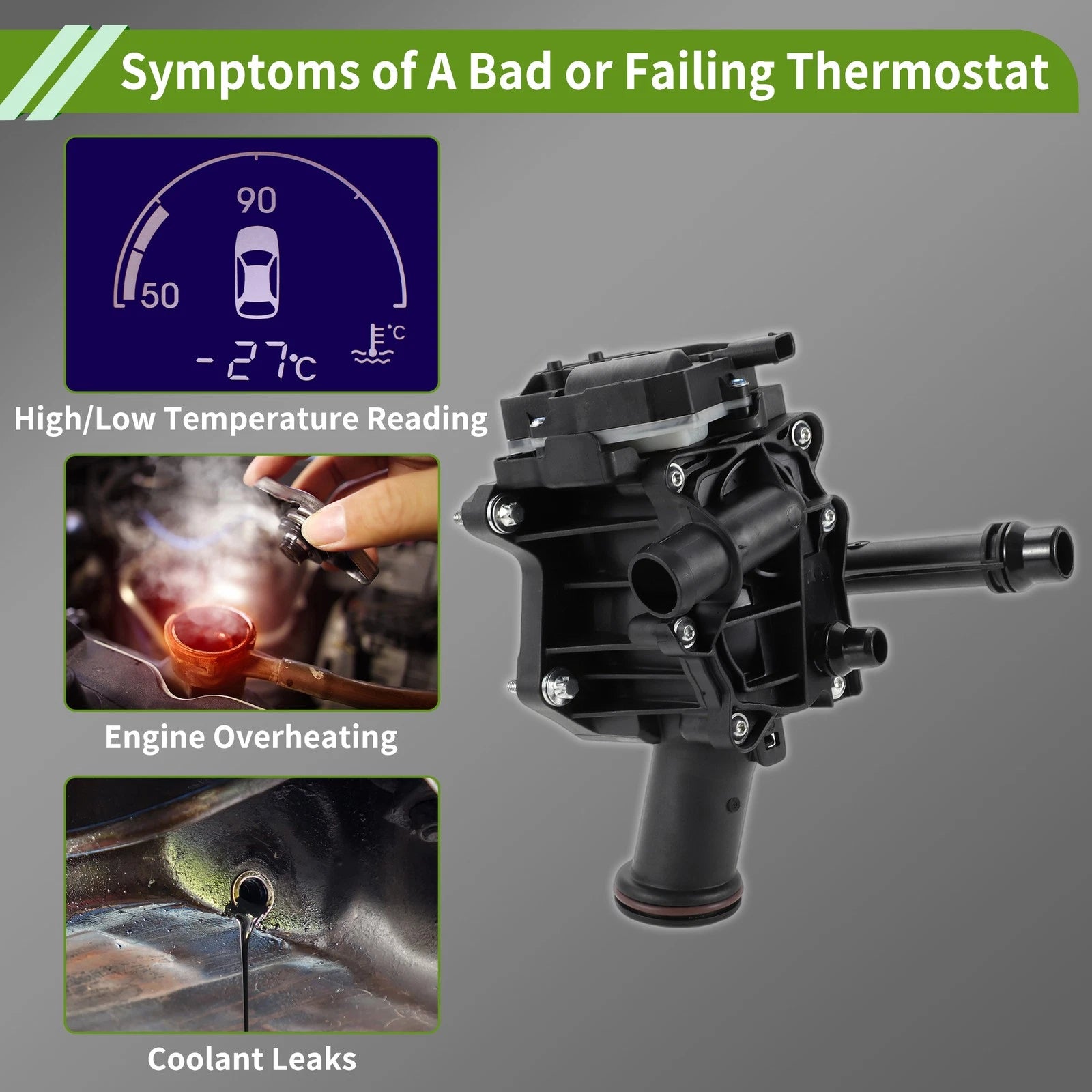 Engine Coolant Thermostat Housing Assembly for BMW 540i xDrive (2017–2020)