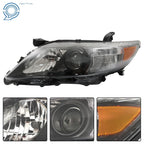 Set of 2 Black Headlights for Toyota Camry (2010–2011)