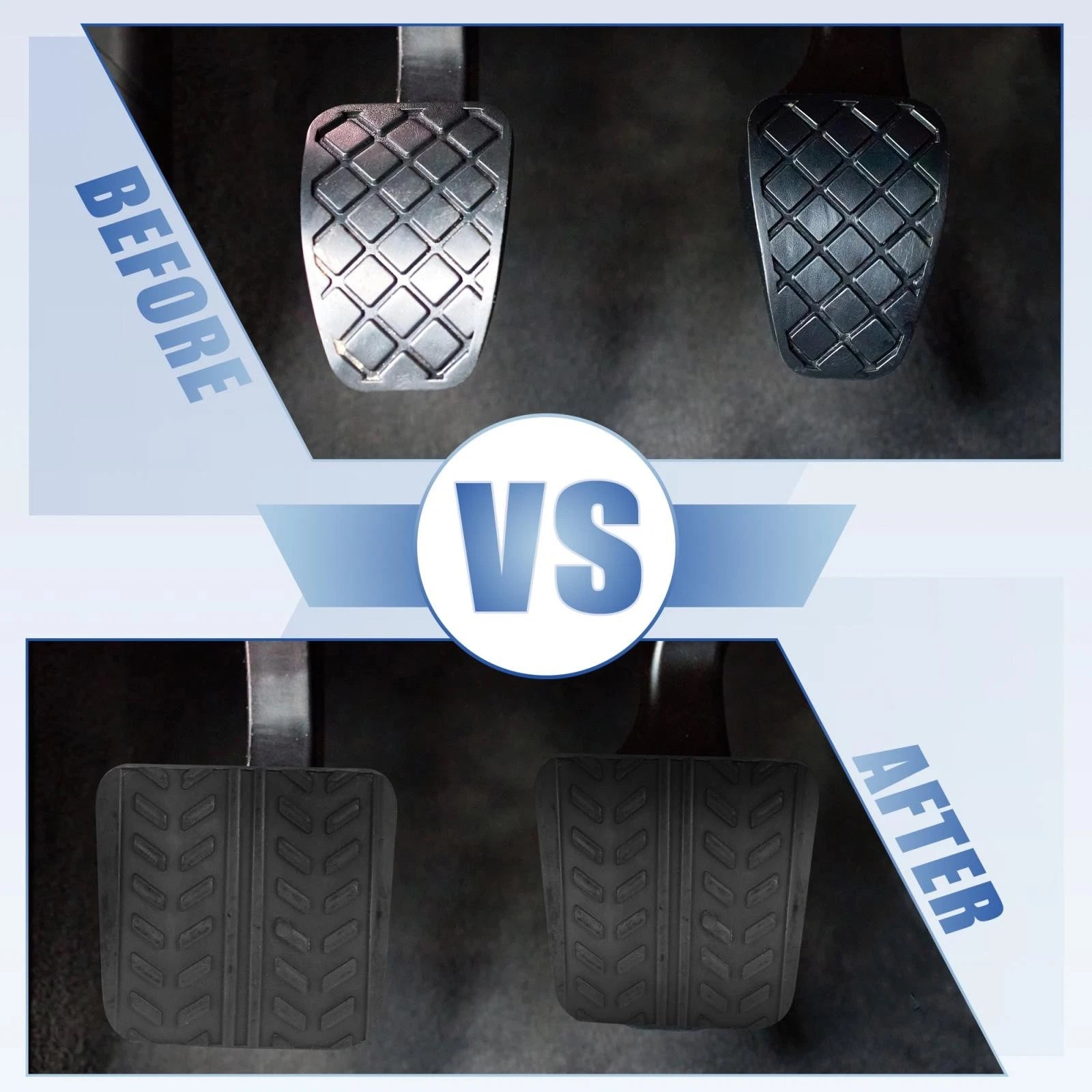 1 Pair Clutch or Brake Pedal Pad for Ford Mustang (1994–2004) F4ZZ-2457-A