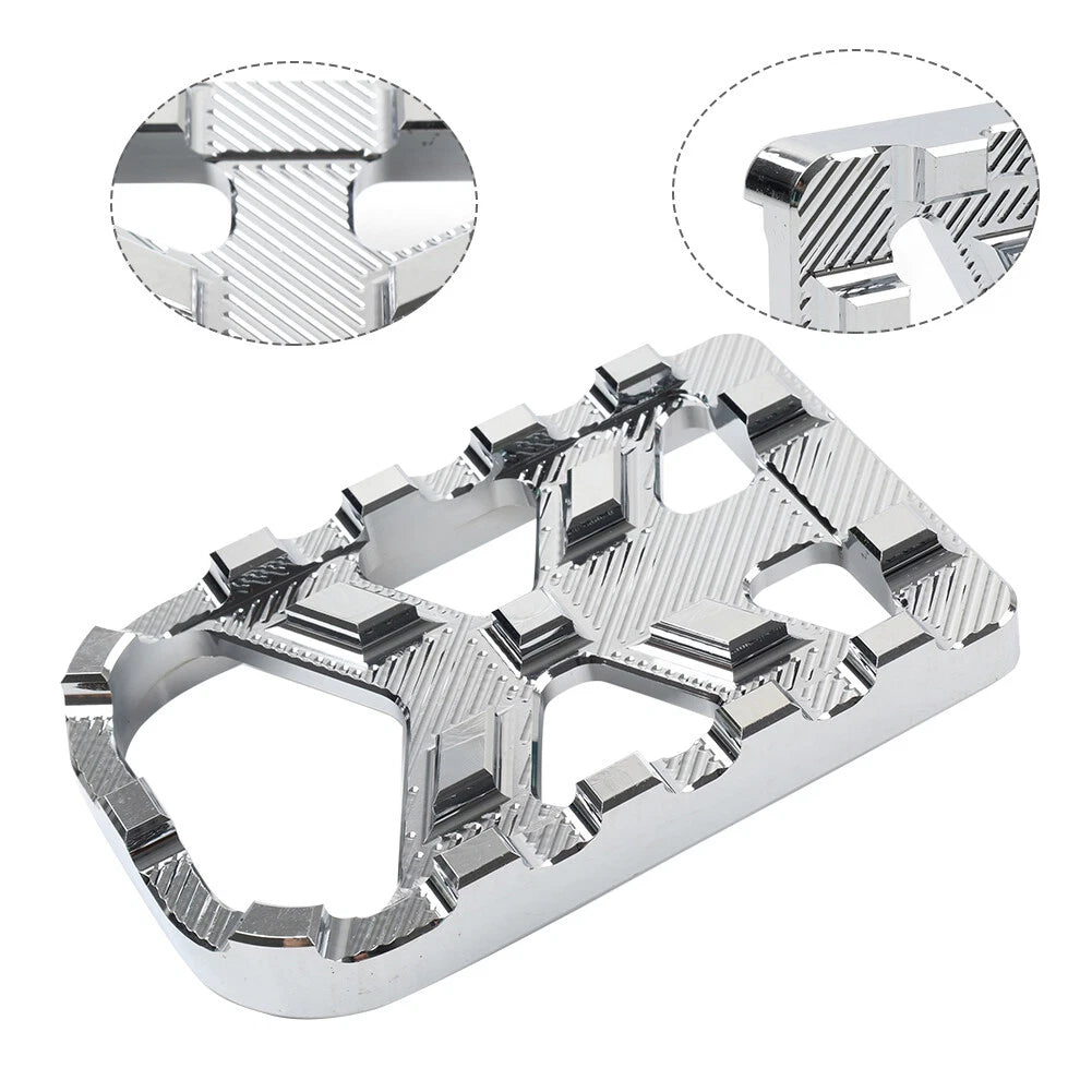 CNC Brake Pedal Pad Cover for Harley Softail Touring Street Glide FLHX (2014–2023) Chrome
