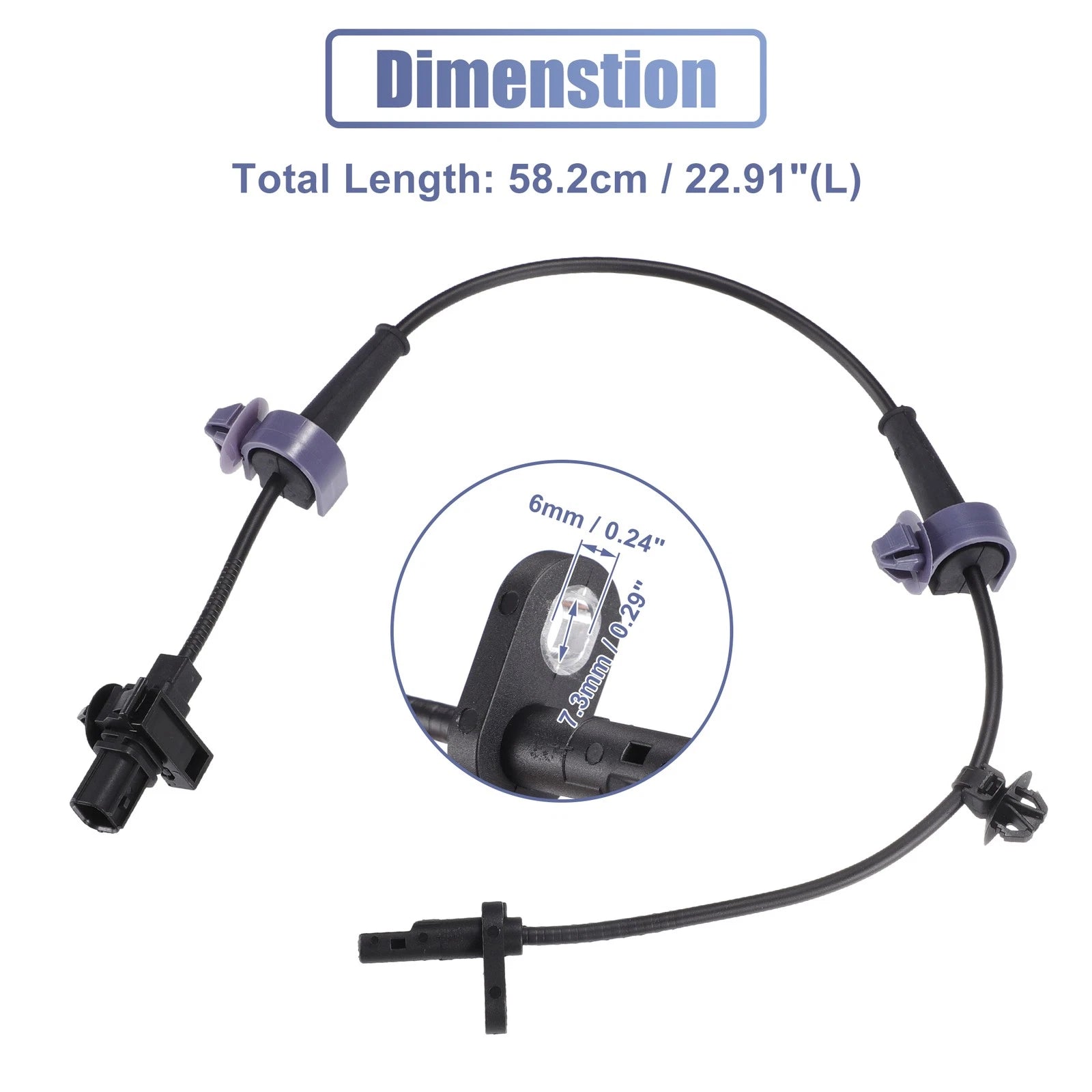 ABS Wheel Speed Sensor Rear Left No. 57475SMGE01 for Honda Civic (2005–2012)