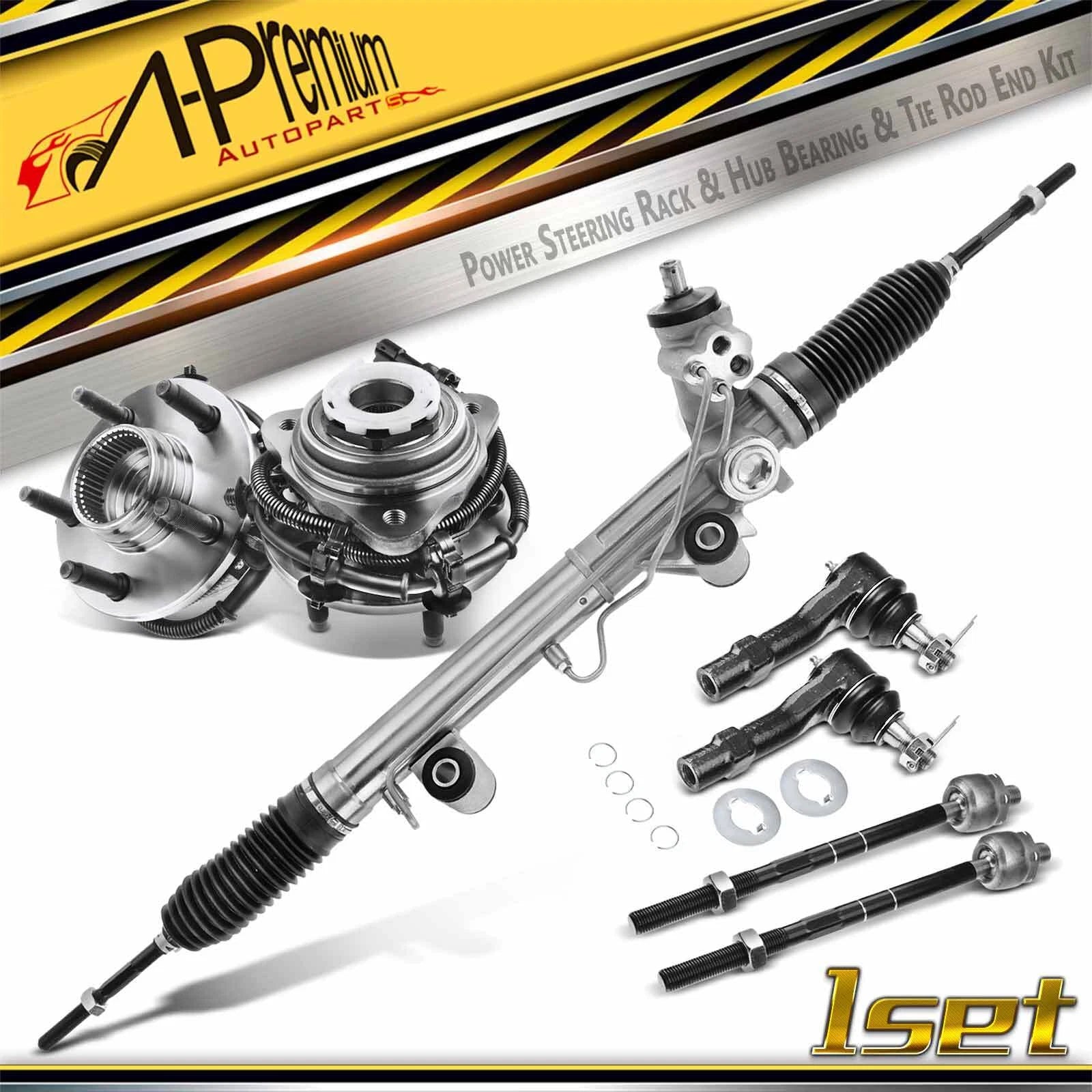 Set of 7 Rack & Pinion Hub Bearing Tie Rod Ends for Ford Ranger