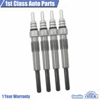 Set of 4 Diesel Glow Plugs for VW Jetta Golf Audi TDI (1.9L, 2.5L)