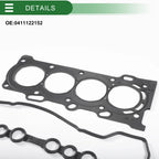 Set of 1 Cylinder Head Gasket Kit No.0411122152 for Toyota 1ZZ/1.8 