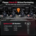Ignition Coils for Kia Soul and Forte 1.8L/2.0L (2014–2018)